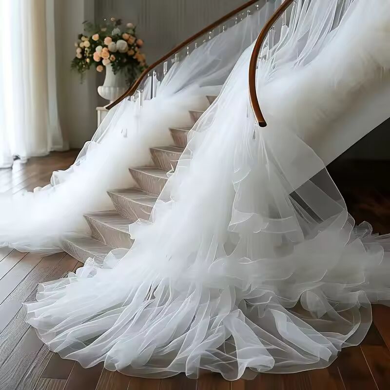 White Tulle Backdrop Curtain, Wedding Arch Drape, Versatile Sheer Backdrop Curtain for Bridal Shower Birthday Wedding Decoration